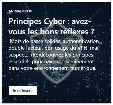 Animation #1 — Principes Cyber